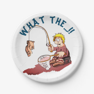 Assiettes En Carton Chaussure de pêche surprise