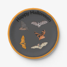 Chauves-souris effrayantes Joyeux Halloween
