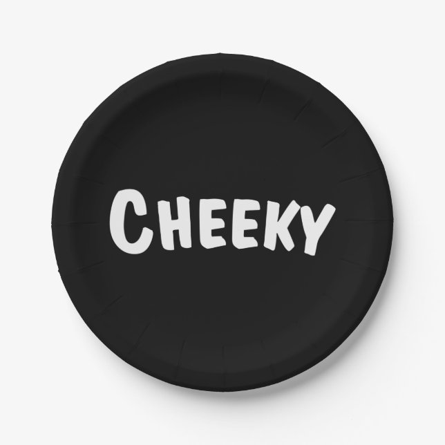 Assiettes En Carton Cheeky (Devant)