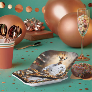 Assiettes En Carton Chef pâtissier Giraffe : Atteindre De Nouvelles Ha