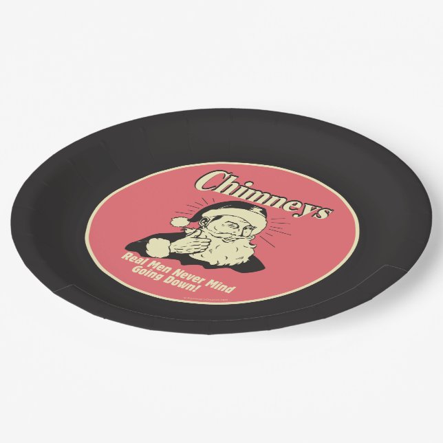 Assiettes En Carton Cheminées : Les vrais Hommes N'Ont Jamais Peur De  (Angle)