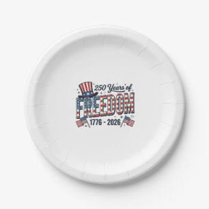 Assiettes En Carton Chemise commémorative patriotique 250 ans de liber