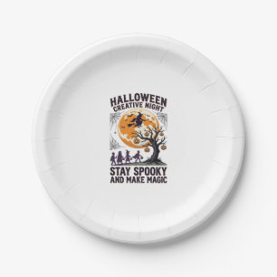 Assiettes En Carton Chemise créative Halloween Art de Lune Spooky Vint