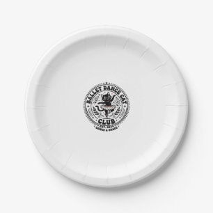Assiettes En Carton Chemise d'amour de chat de danse de ballet - Danse