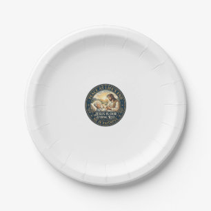 Assiettes En Carton Chemise de confort de fin de vie Jésus Hospice chr