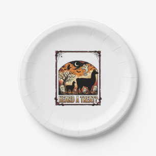 Assiettes En Carton Chemise de lama Halloween Art de cimetière de fria