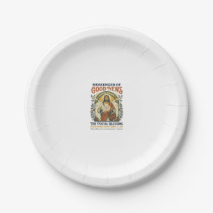 Assiettes En Carton Chemise de livraison de facteur Jésus Foi basée su