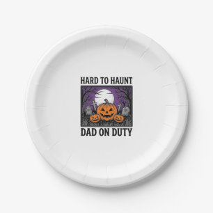 Assiettes En Carton Chemise de papa Halloween difficile à hanter drôle