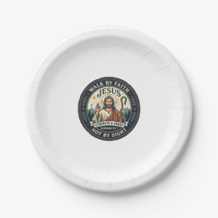 Assiettes En Carton Chemise de tendance de café Jésus Matcha Graphique