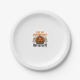 Assiettes En Carton Chemise drôle de tarte d'Halloween squelette citro