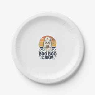 Assiettes En Carton Chemise Halloween Fantôme Infirmière Mignonne Boo 