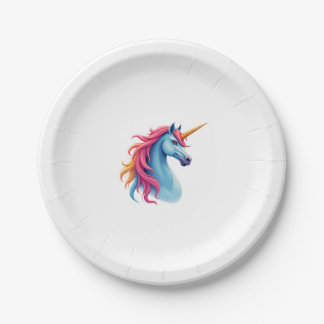 Assiettes En Carton Chemise Licorne Arc-en-ciel T-Shirt, Sm