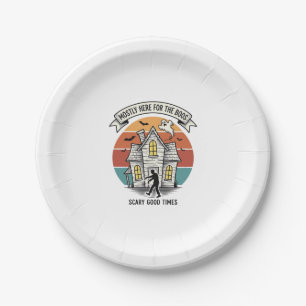 Assiettes En Carton Chemise Maison Hantée Drôle Vintage Halloween Épou