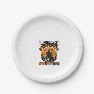 Assiettes En Carton Chemise Maison Hantée Halloween Spook-Tacular Vint