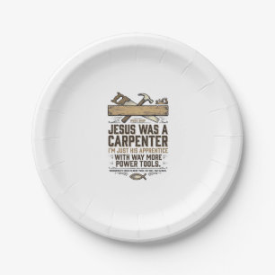 Assiettes En Carton Chemise Vintage Apprenti Jésus Charpentre Menuisie