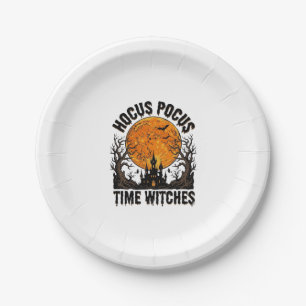 Assiettes En Carton Chemises Hocus Pocus Sorcières Vintage Halloween D