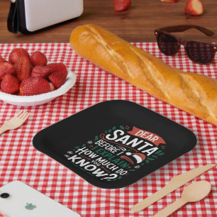 Assiettes En Carton Cher Père Noël avant que je n'explique combien sav