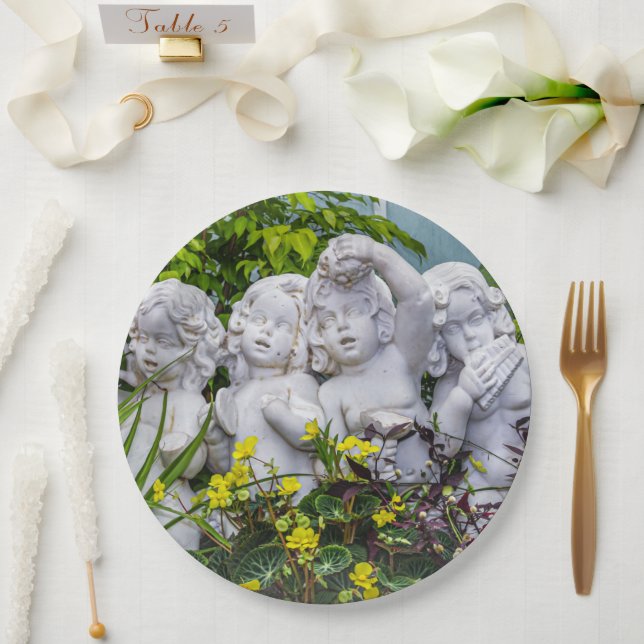 Assiettes En Carton Chers petits anges... (Mariage)