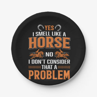 Assiettes En Carton Cheval Art Oui Je Sens Comme Un Cheval