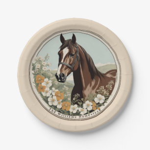 Assiettes En Carton Cheval du printemps