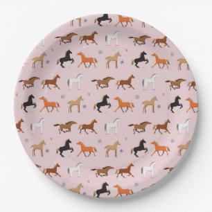 Assiettes En Carton Cheval Imprimer Motif, Femmes & Filles Enfant, Fem