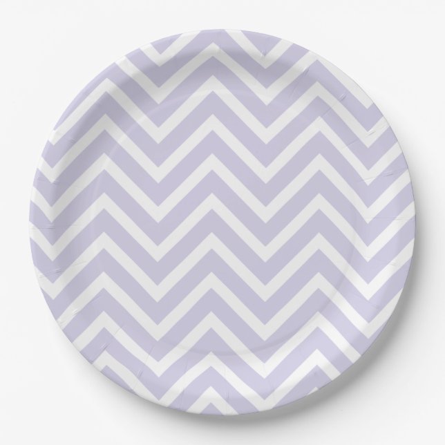Assiettes En Carton Chevron (Devant)