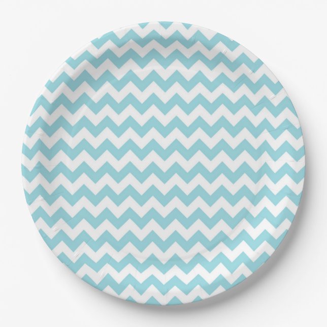 Assiettes En Carton Chevron (Devant)