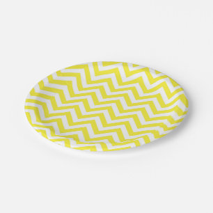 Assiettes En Carton Chevron Zig Zag