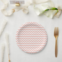 Chevron Zig Zag Motif Rose de sable blanc Scandi