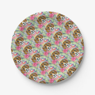 ASSIETTES EN CARTON CHIEN BEAGLE