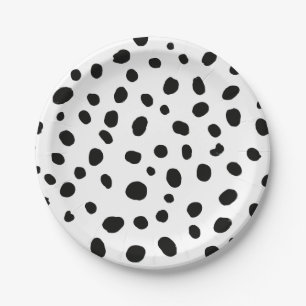 Assiettes En Carton Chien Black Spot Dalmatie Anniversaire