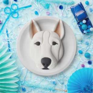 Assiettes En Carton Chien Brittany Spaniel Inspiré de la 3D
