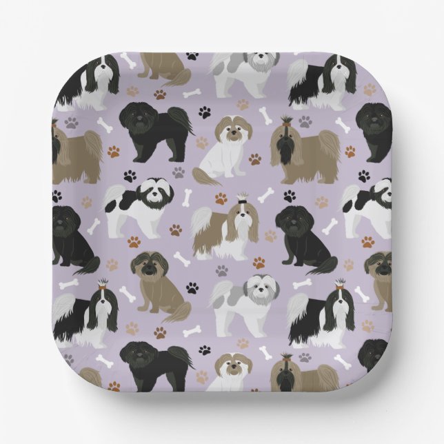 Assiettes En Carton Chiens Chiens Chiens Chiens Chiens Chiens Chiens P (Recto)