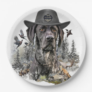Assiettes En Carton Chiens de chasse (BSP)