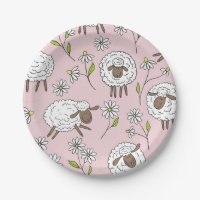 Chiens de comptage sur coton bonbon rose