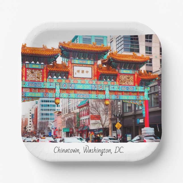 Assiettes En Carton Chinatown à Washington, DC. (Recto)