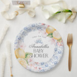 Assiettes En Carton Chinoiserie Lemon Tea Baby shower Table Décor<br><div class="desc">C’est l’heure du thé avec maman-to-be ! Levez votre prochain baby shower avec ce délicat bouquet de fleurs de chinoiserie bleu clair. Ce thème floral fantaisiste s'inspire du charme d'un jardin à l'anglaise,  avec un motif de toile pastel aux citrons croustillants et aux fleurs roses douces.</div>