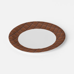 Assiettes En Carton chocolat au lait