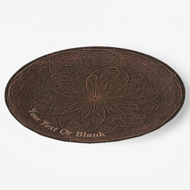 Assiettes En Carton Chocolate icing (Angle)