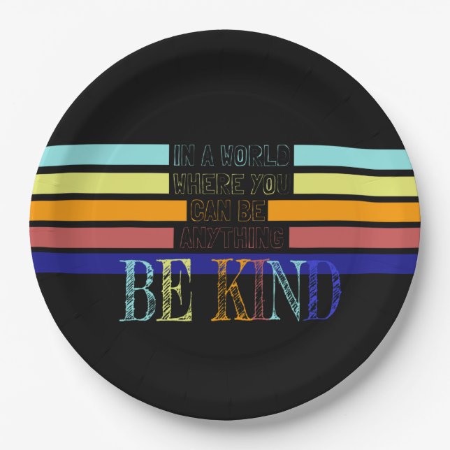 Assiettes En Carton Christian Miracle Worker BE Kind (Devant)