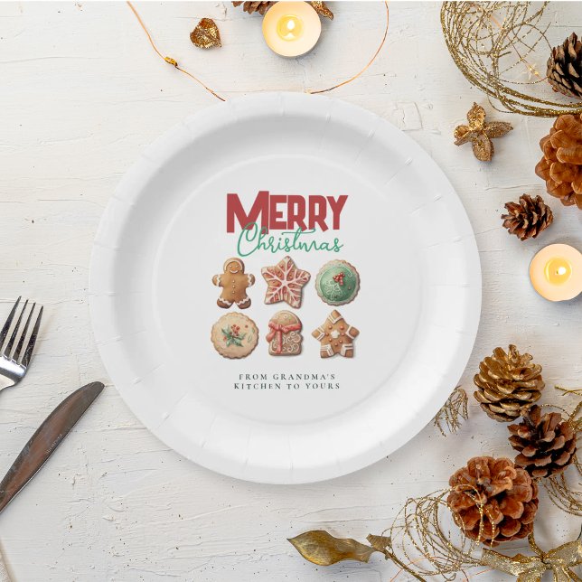 Assiettes En Carton Christmas Cookies Festive Holiday Baking Party (Créateur téléchargé)