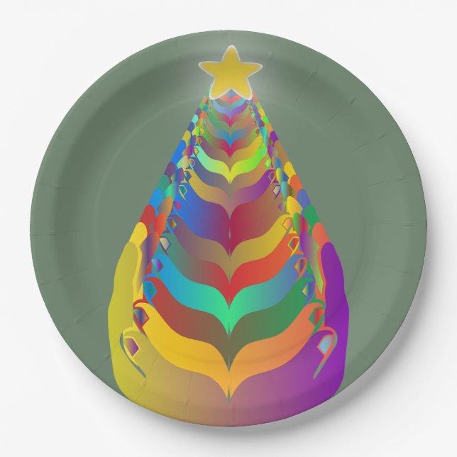 Assiettes En Carton Christmas Hope and Togetherness (Devant)