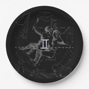 Assiettes En Carton Chrome comme Gemini Zodiac Connexion Hevelius
