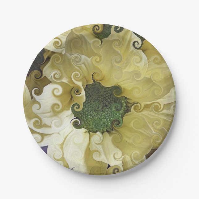 ASSIETTES EN CARTON CHRYSANTHEMUM (Devant)
