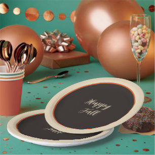 Assiettes En Carton Chute Renards avec Plaques de papier personnalisab