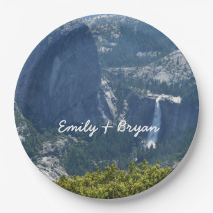 Assiettes En Carton Chutes du Nevada de la piste Panorama Yosemite