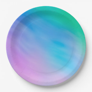 Assiettes En Carton Ciel Arc-en-ciel Féminin Douce