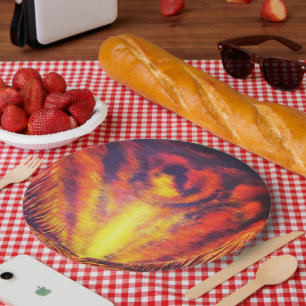 Assiettes En Carton Ciel brûlant