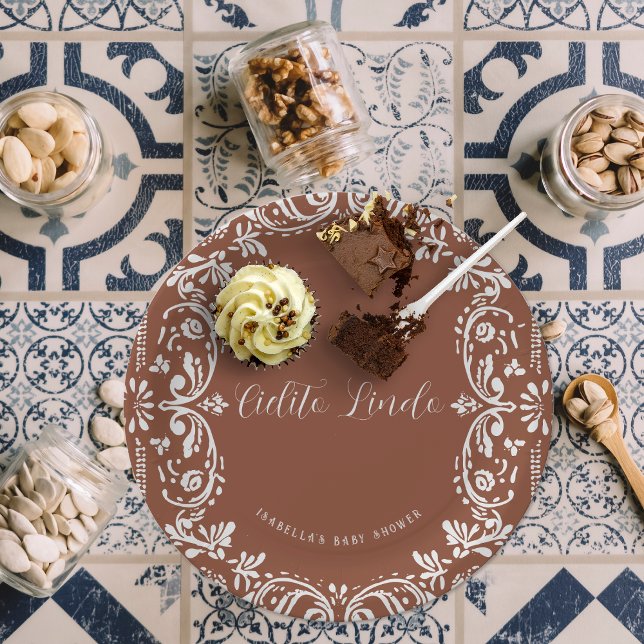 Assiettes En Carton Cielito Lindo Mexicain Papier Picado Talavera (Créateur téléchargé)