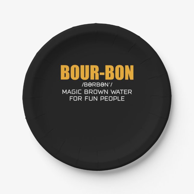 Assiettes En Carton Cigar Lover | Bourbon Magic Brown (Devant)